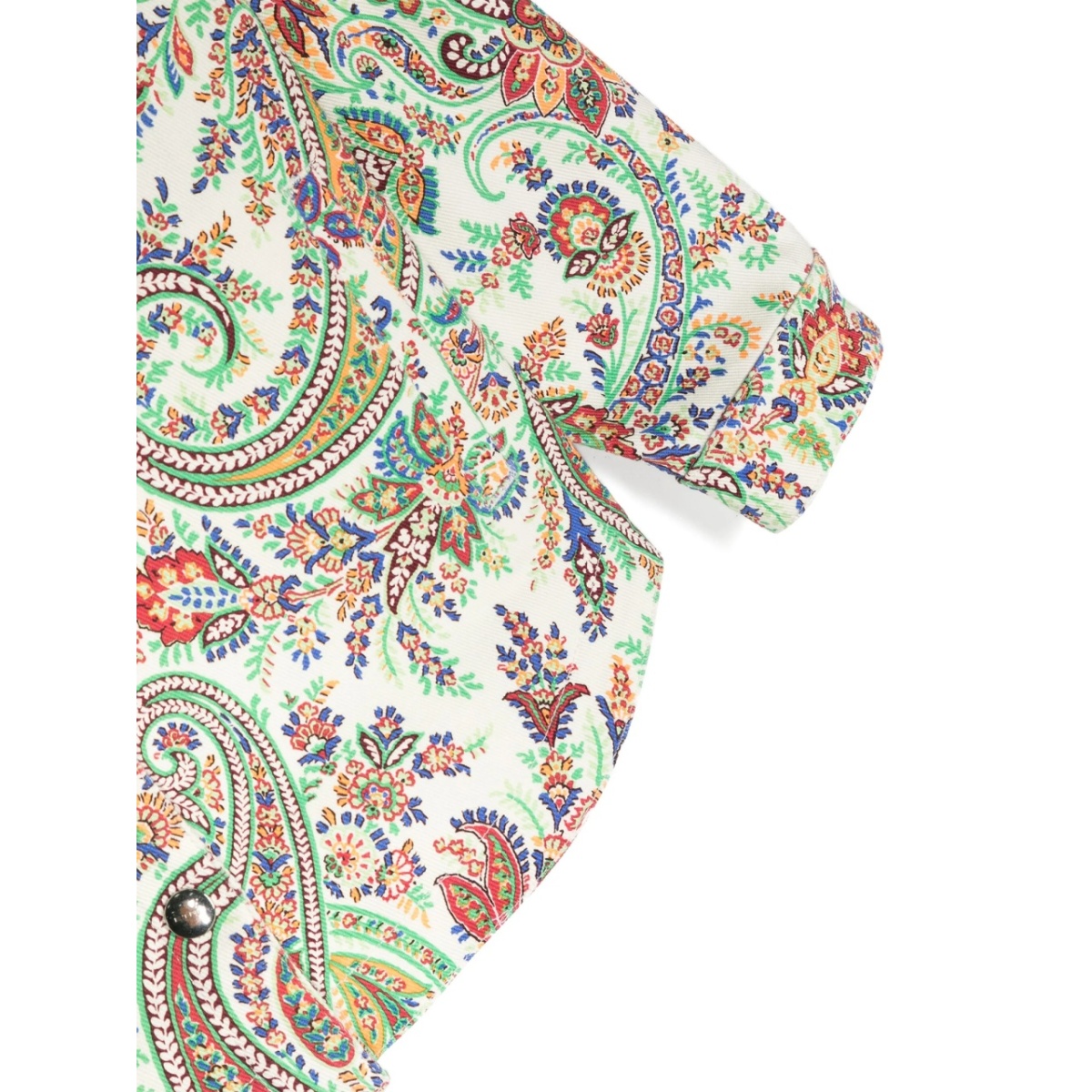 paisley-print denim jacket - Img 3