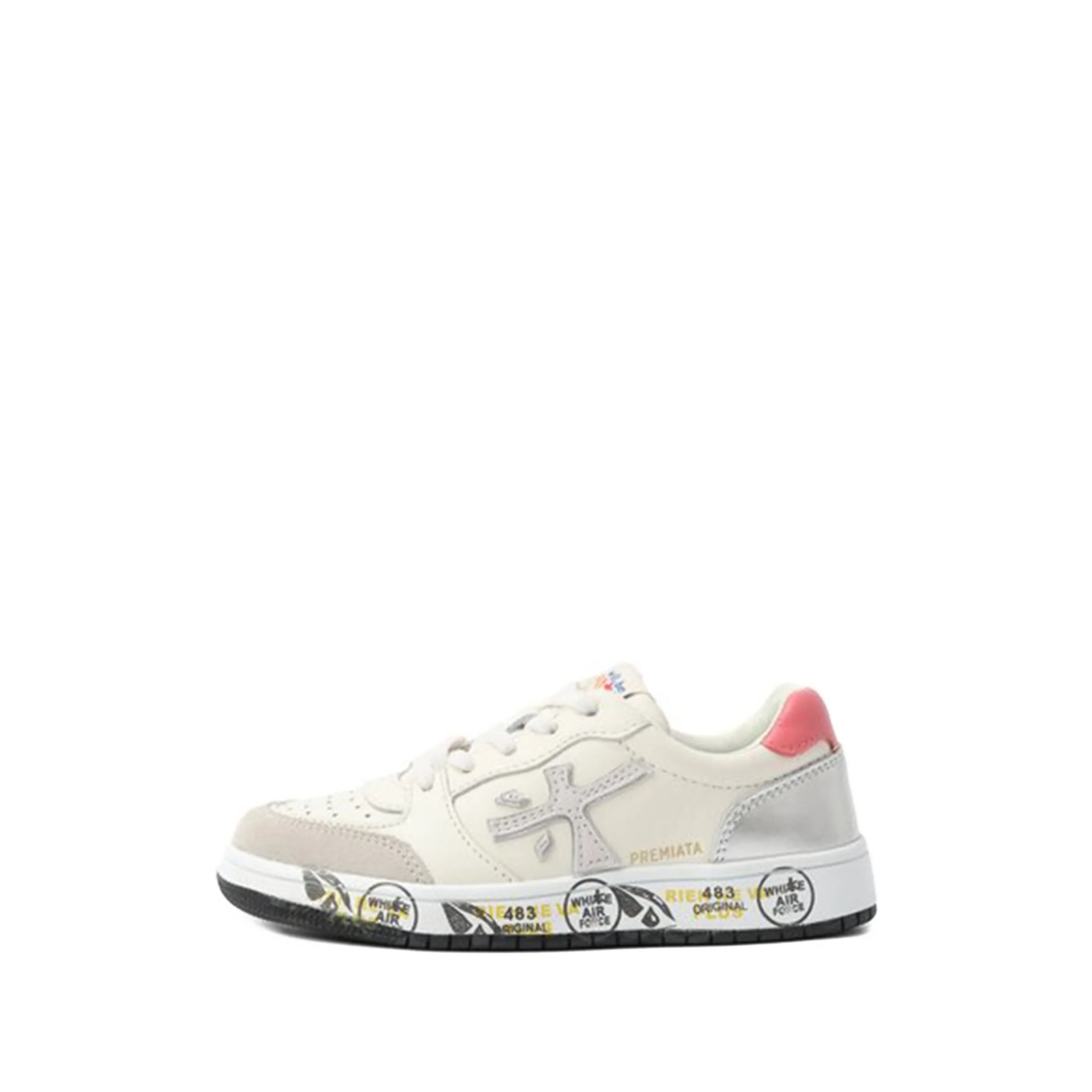 panelled logo-appliqué sneakers - Img 2
