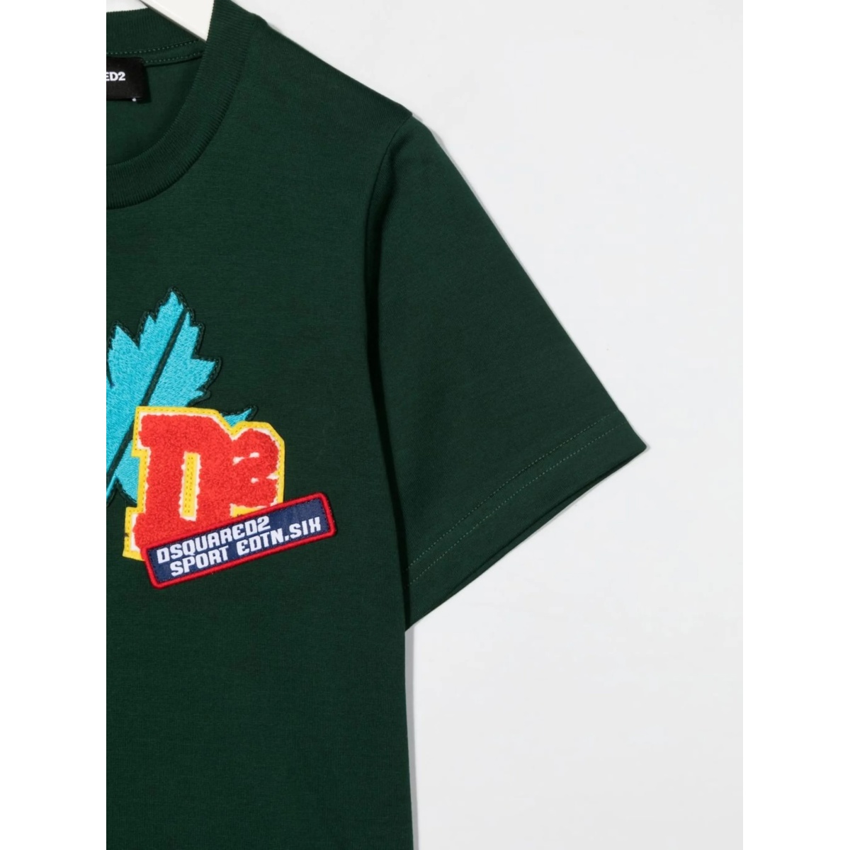 patch-detail cotton T-Shirt - Img 3