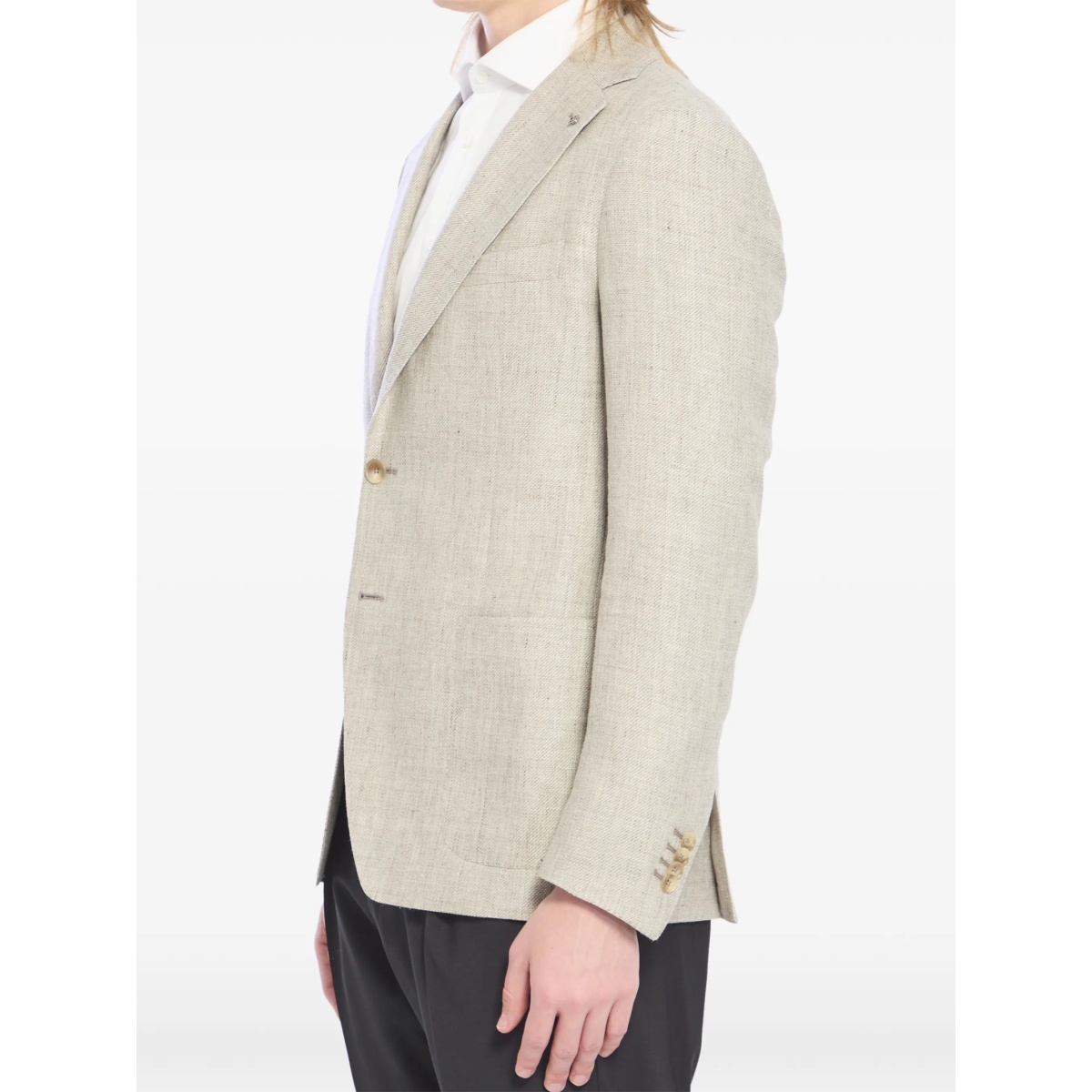 patch pocket linen jacket - Img 2