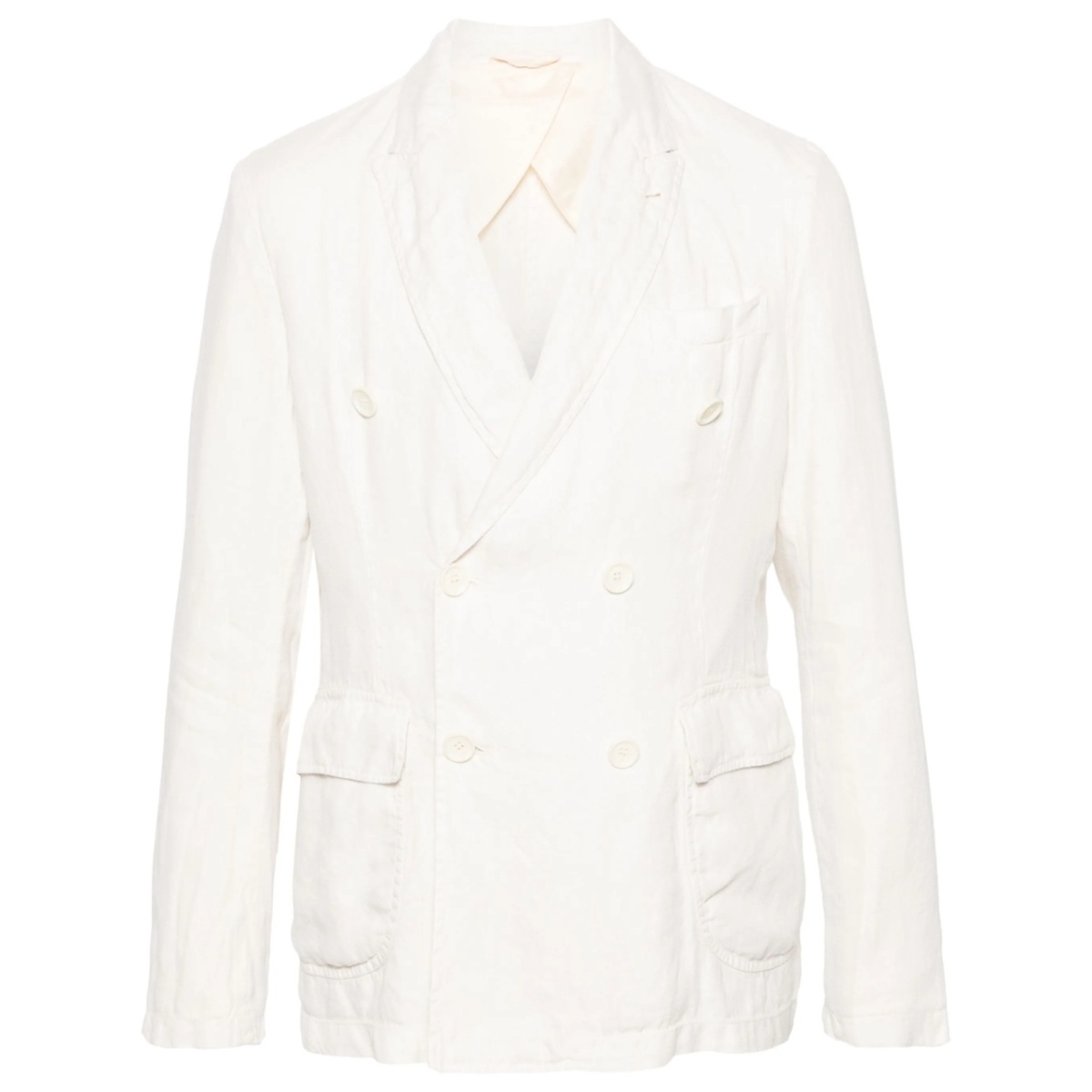 peak-lapels double-breasted blazer