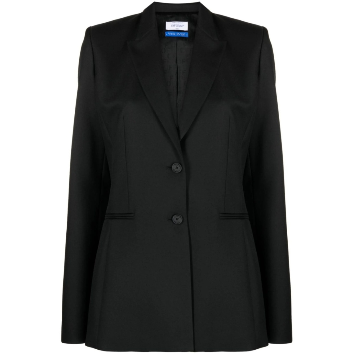 peak-lapels single-breasted blazer
