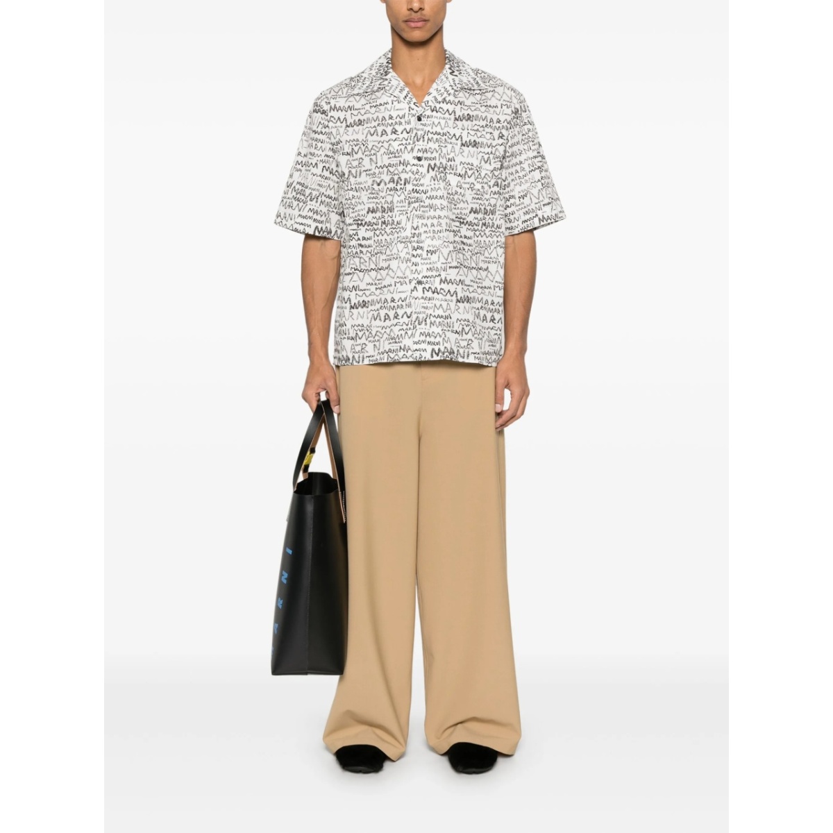 pencil logo-print shirt - Img 2