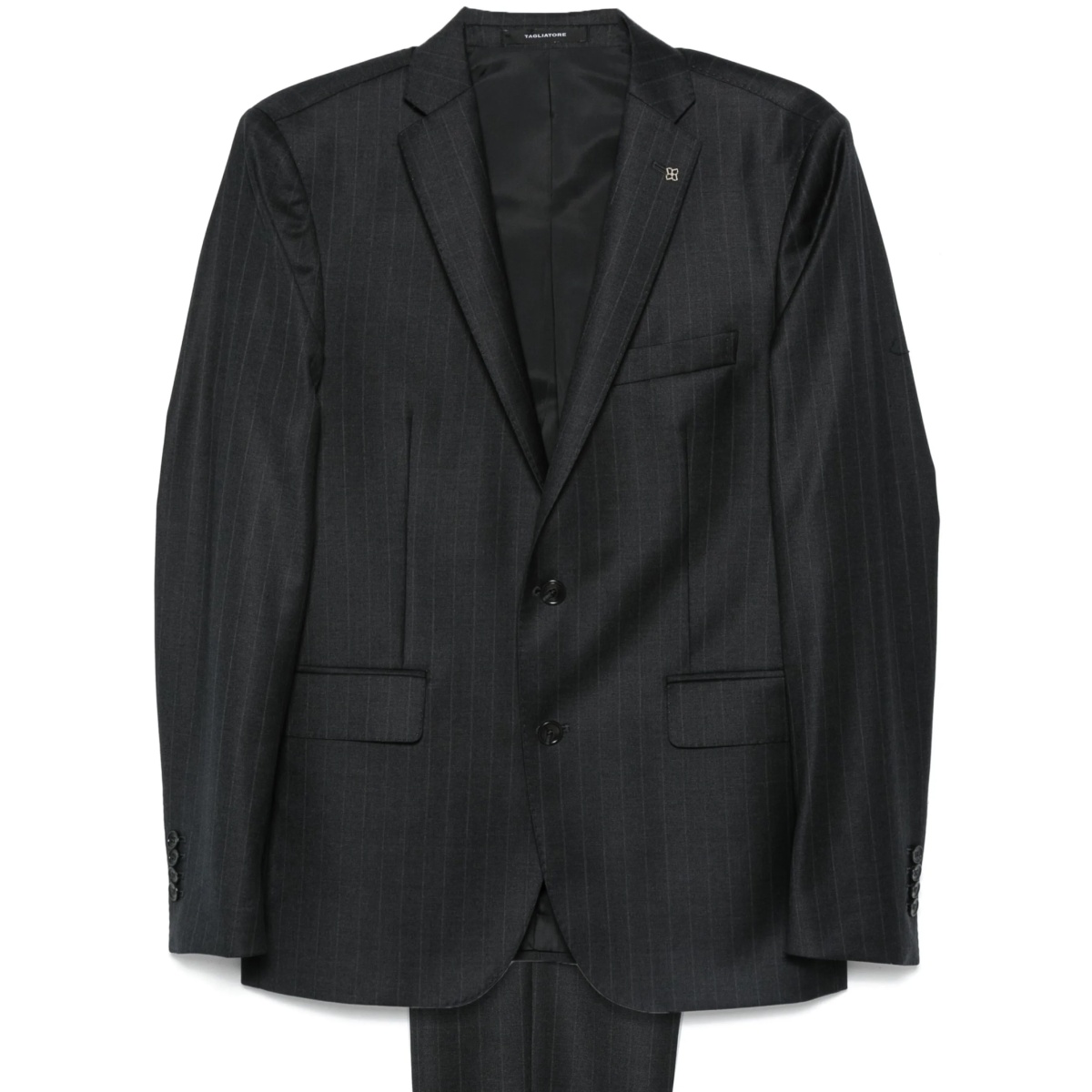 pinstripe-pattern suit