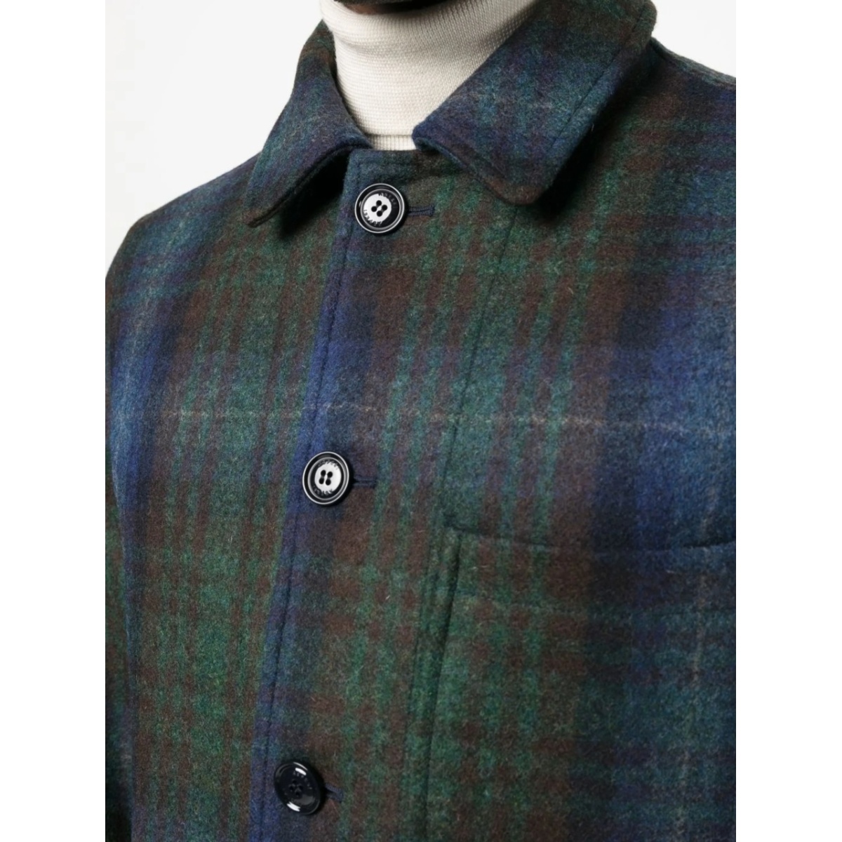plaid virgin-wool shirt jacket - Img 5