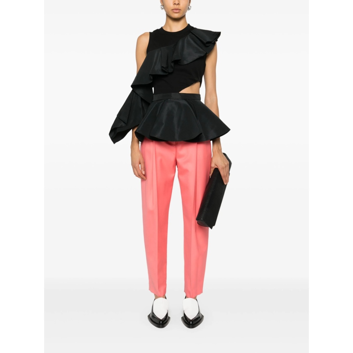 pleat-detail trousers - Img 2