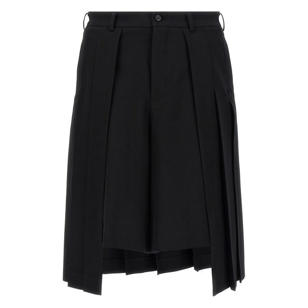 pleated bermuda shorts