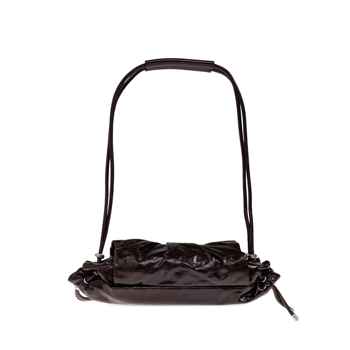 pleated clasp tote bag