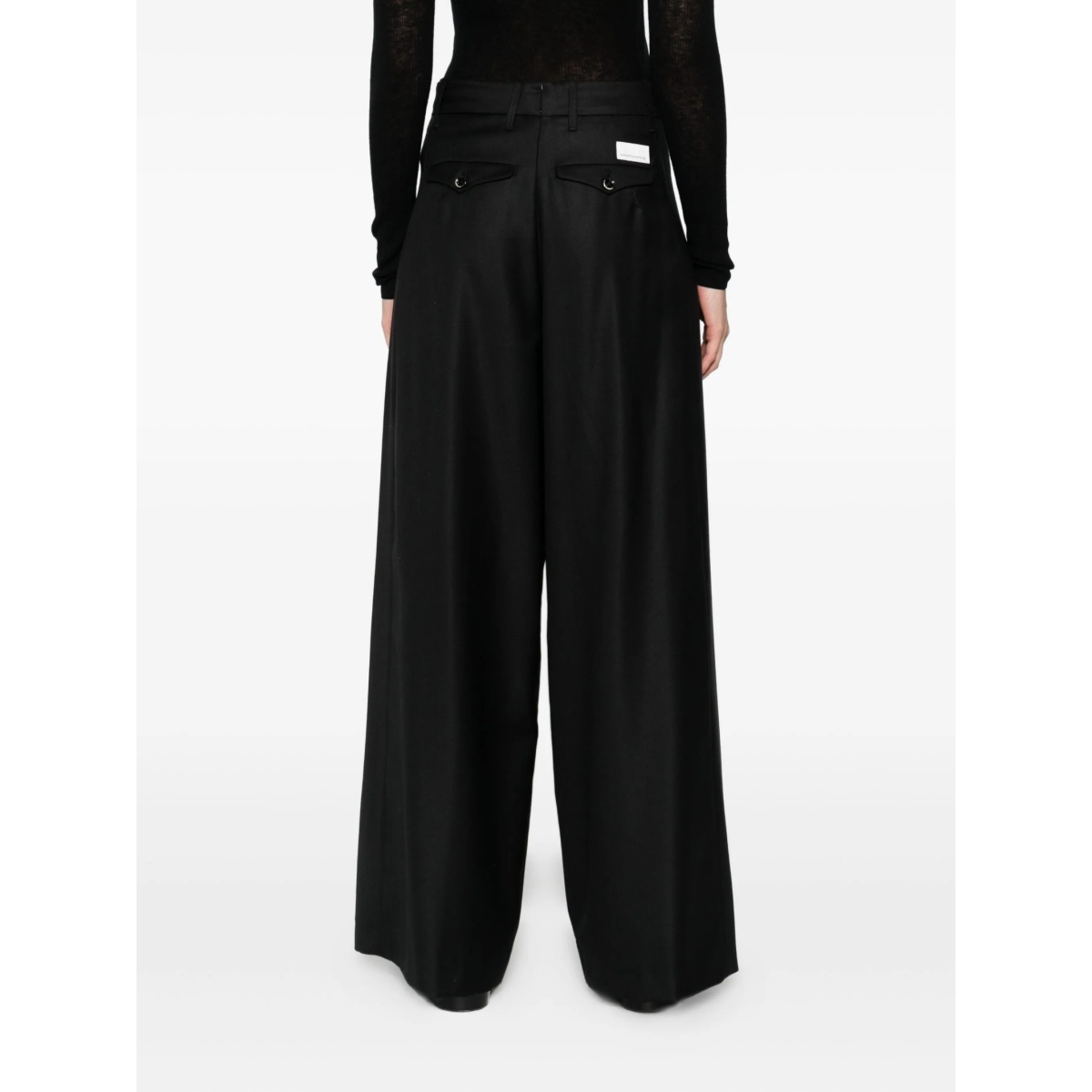 pleated palazzo trousers - Img 4