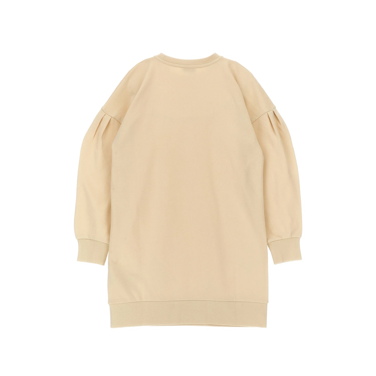 pleated-sleeve sweatshirt dress - Img 2