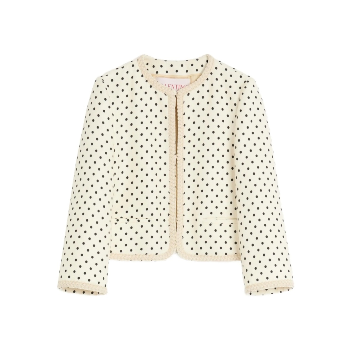 polka-dot blazer