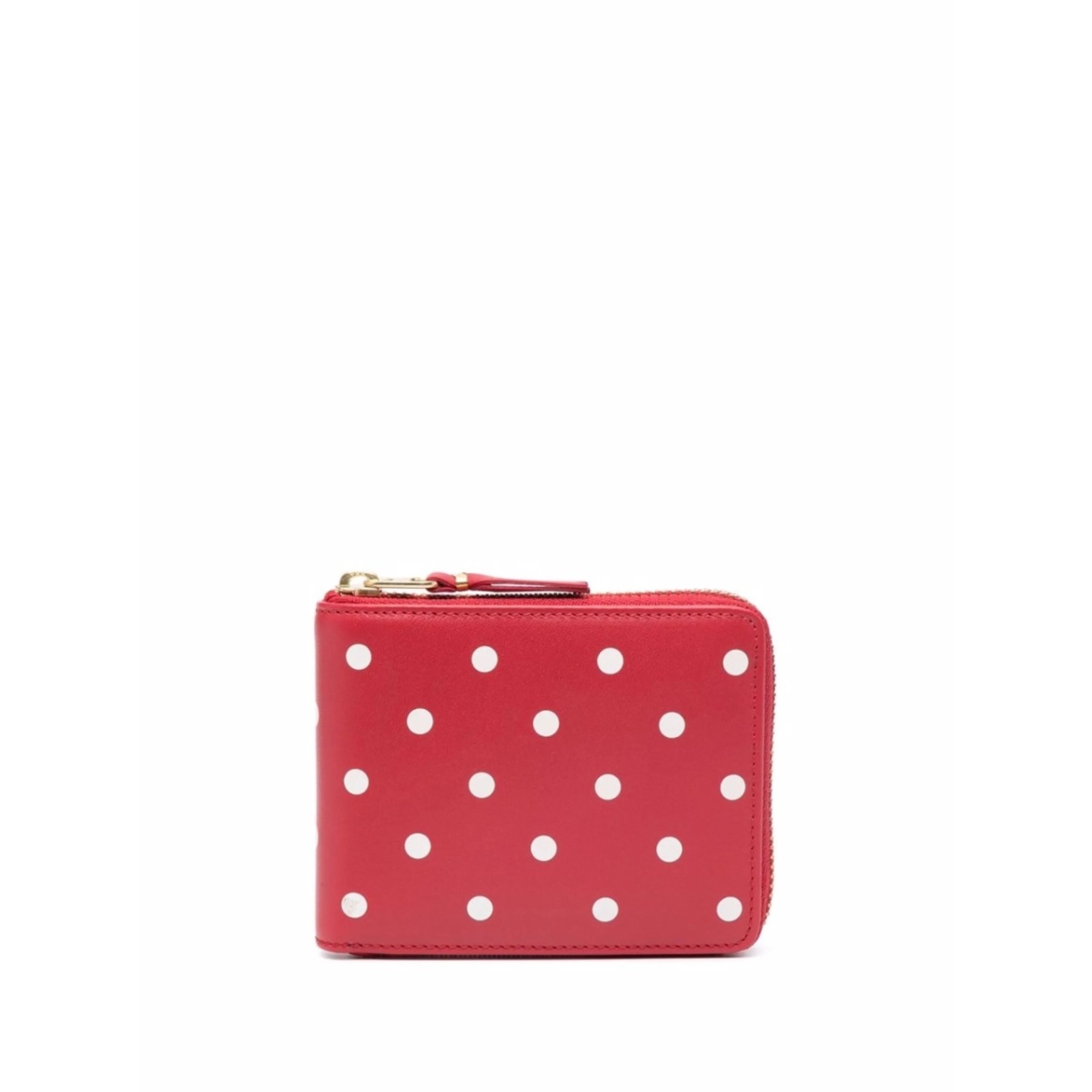 polka-dot compact wallet