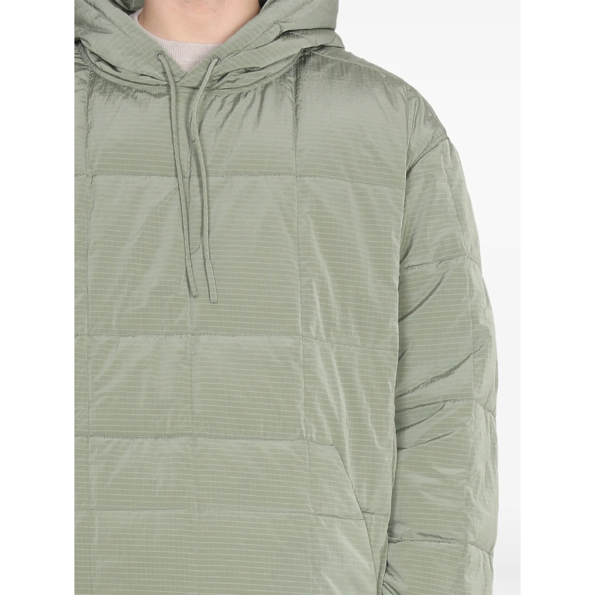 quilted-design hooded jacket - Img 2