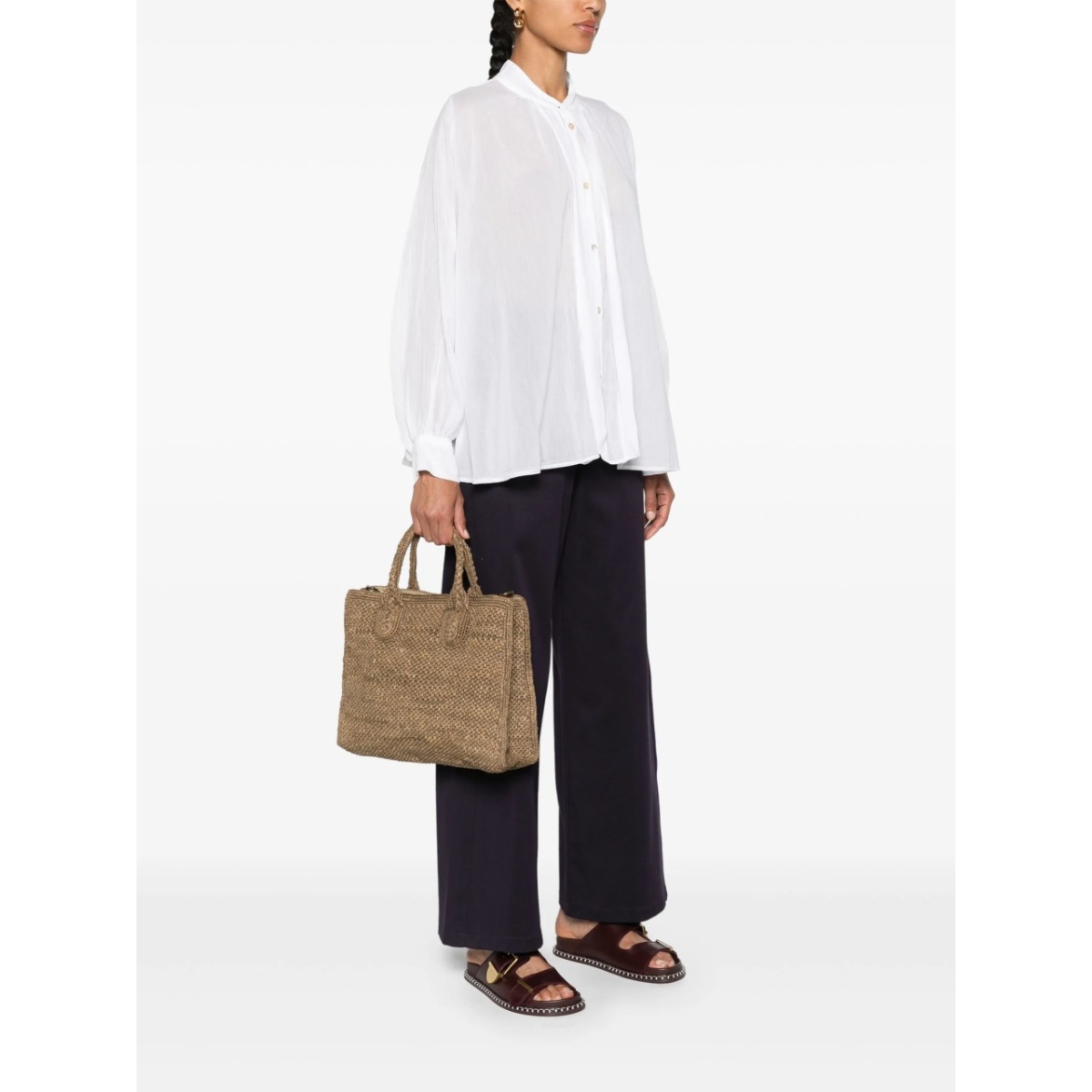 Rary woven-raffia tote bag - Img 2
