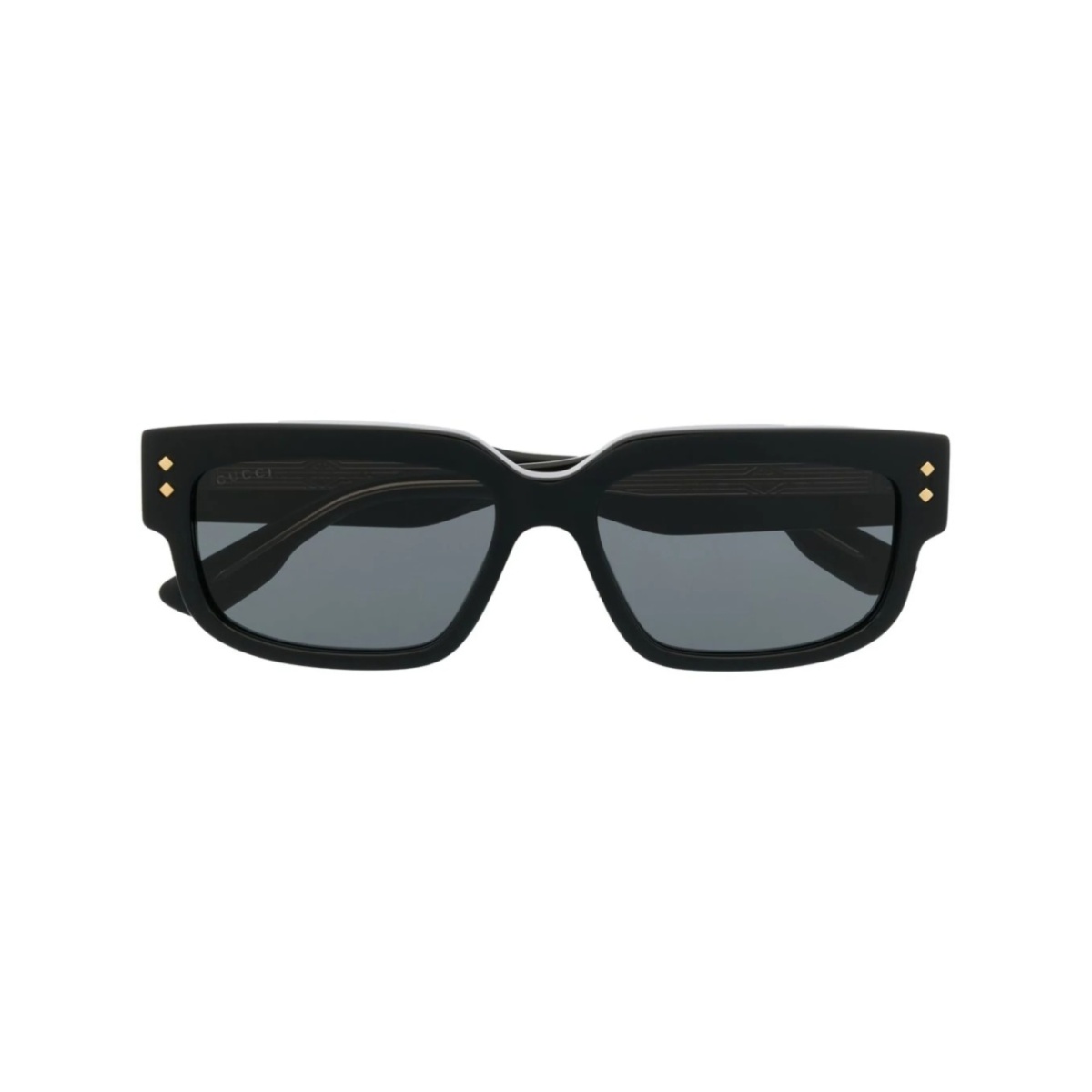 rectangle-frame tinted sunglasses