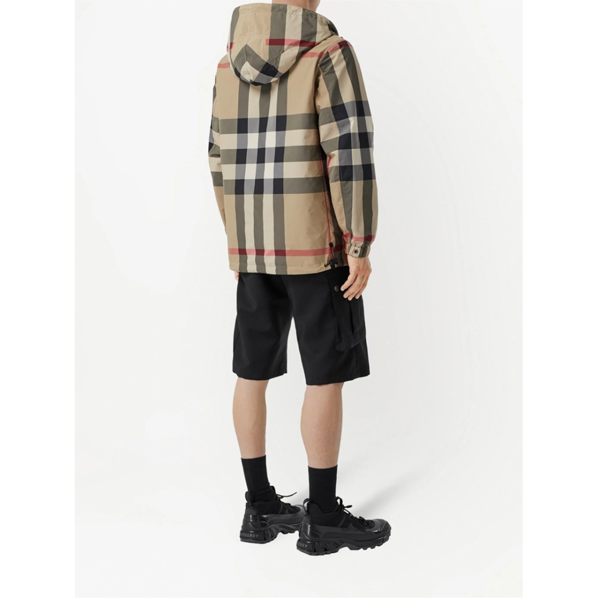 reversible check hooded jacket - Img 4