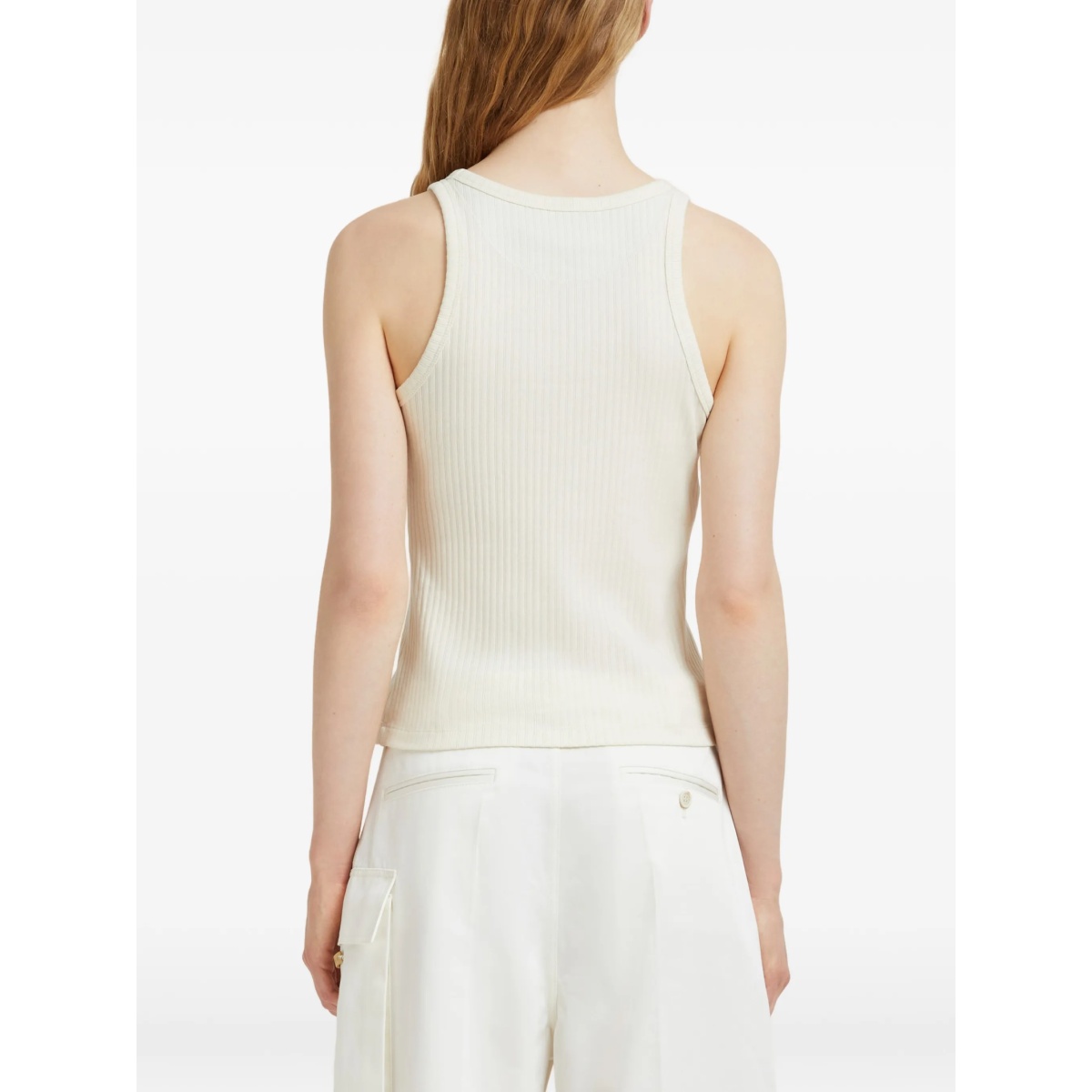 ribbed embroidered tank top - Img 4