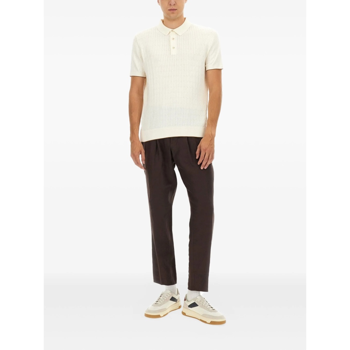 ribbed polo shirt - Img 2
