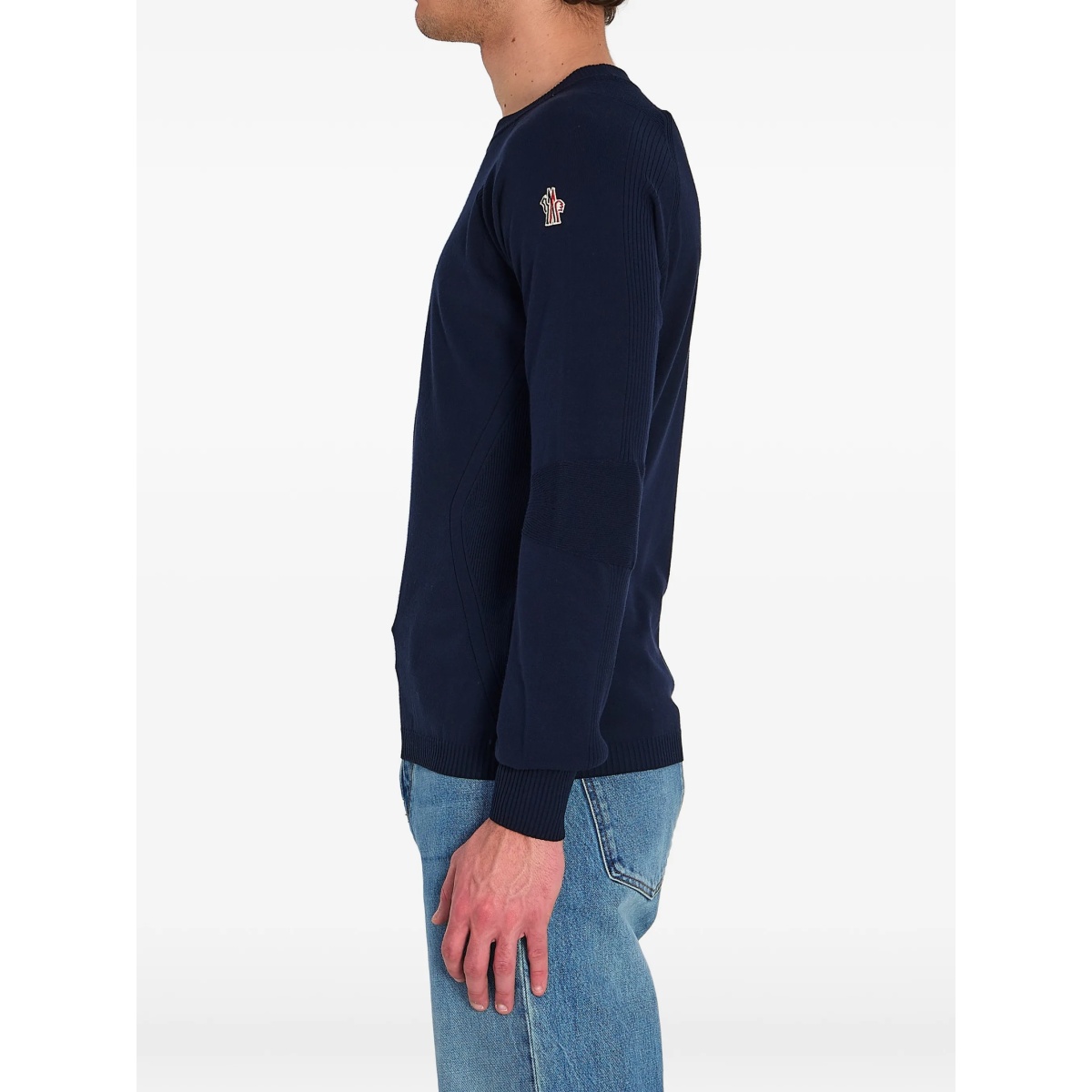 ribbed round-neck knit sweater - Img 3