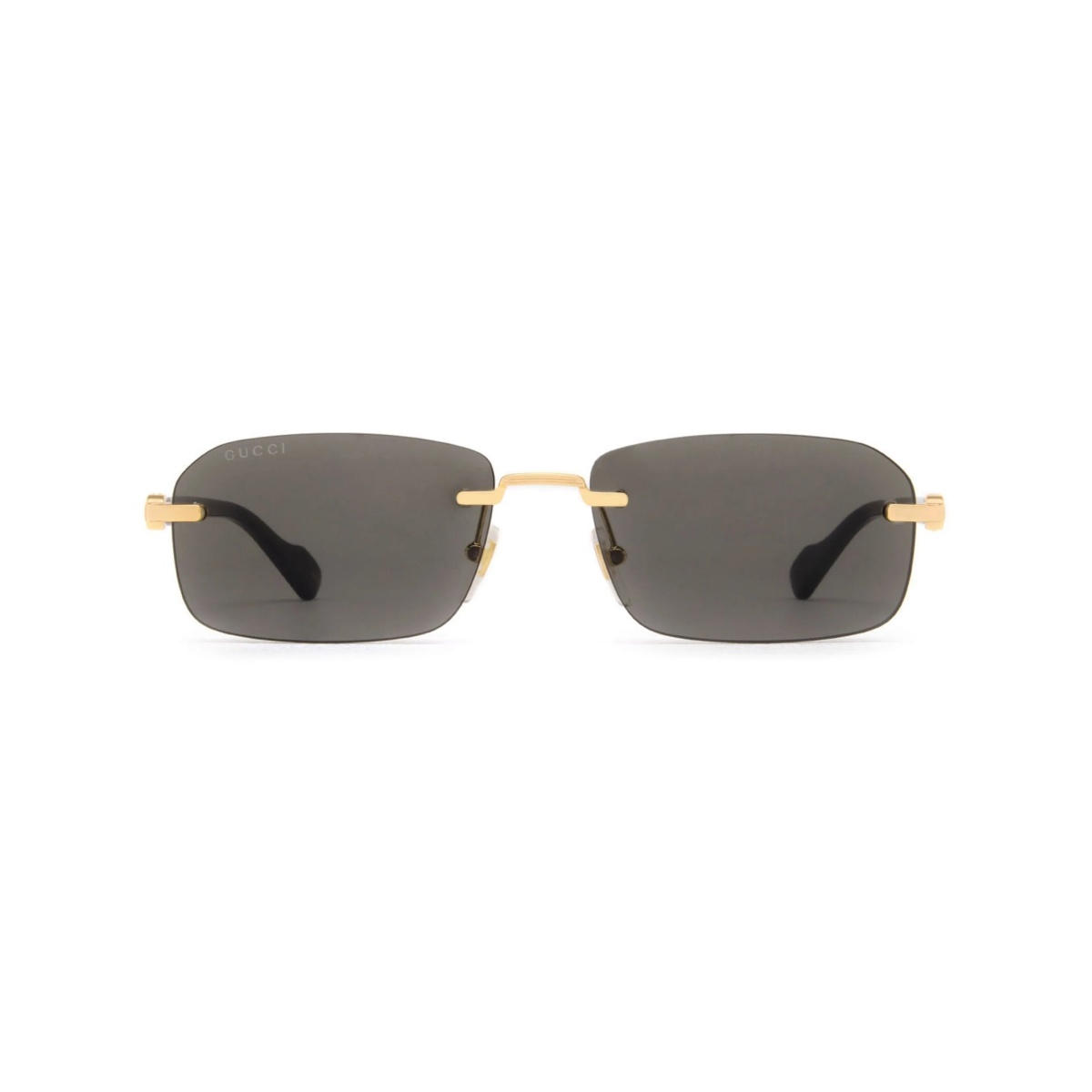 rimless rectangle-frame sunglasses