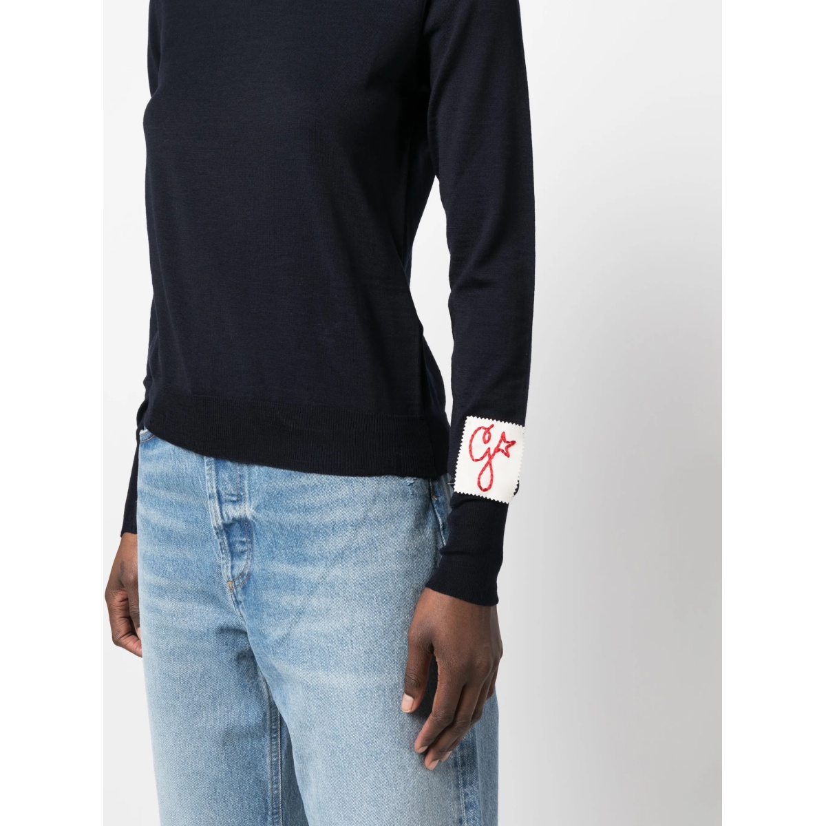 ripped-detailing wool jumper - Img 5