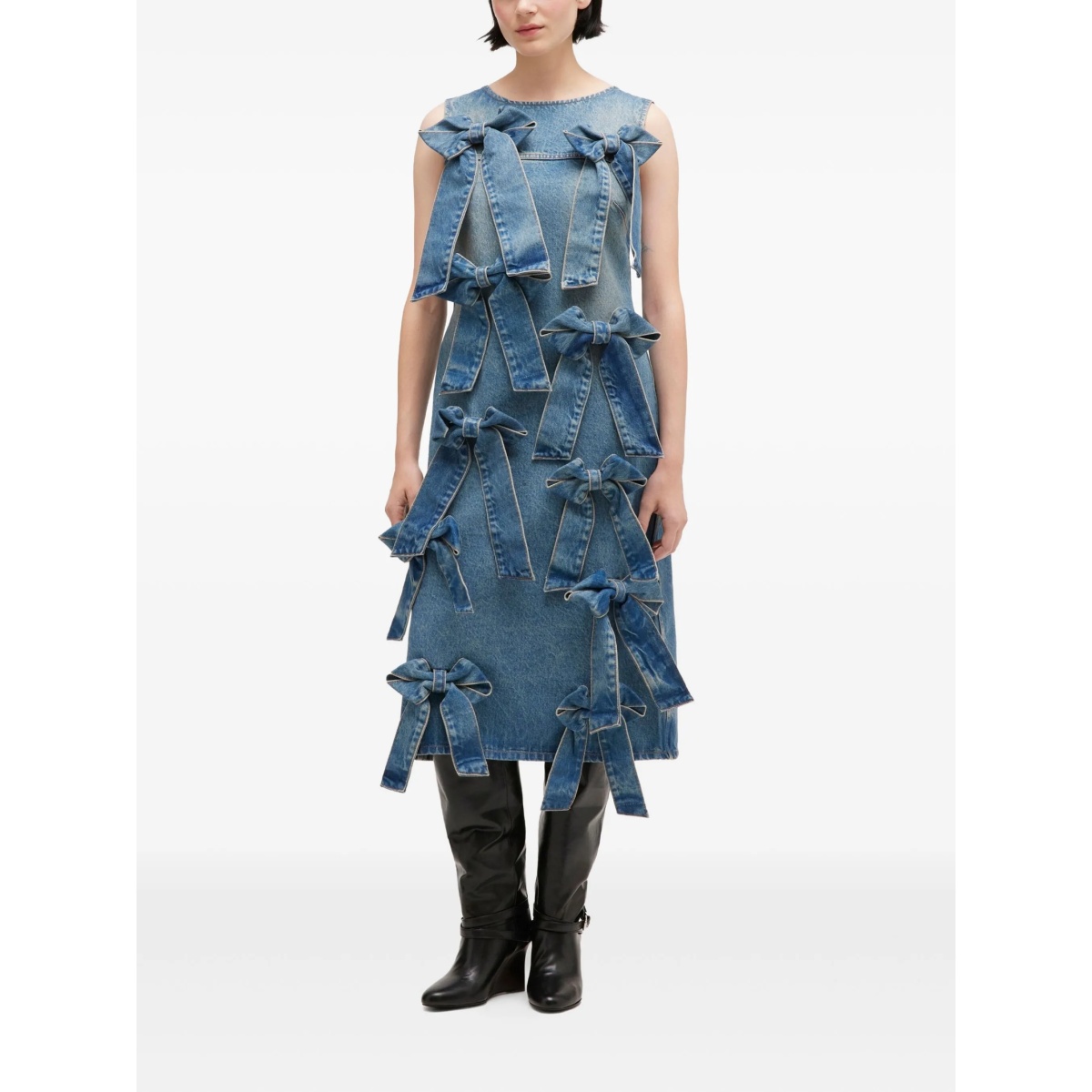 round-neck midi dress - Img 2