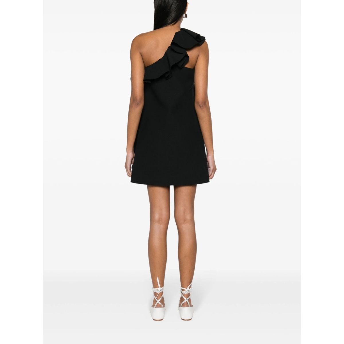 ruffle-trim asymmetric minidress - Img 4