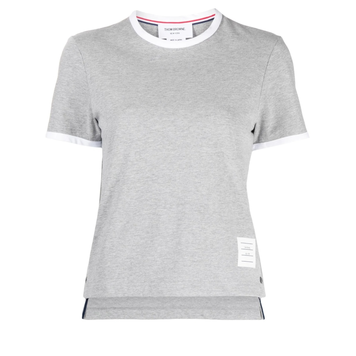 RWB-stripe logo-patch T-shirt