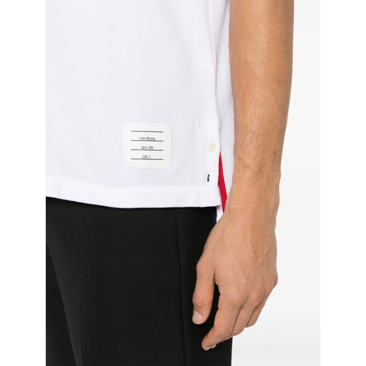 RWB-stripe piqué T-shirt - Img 5