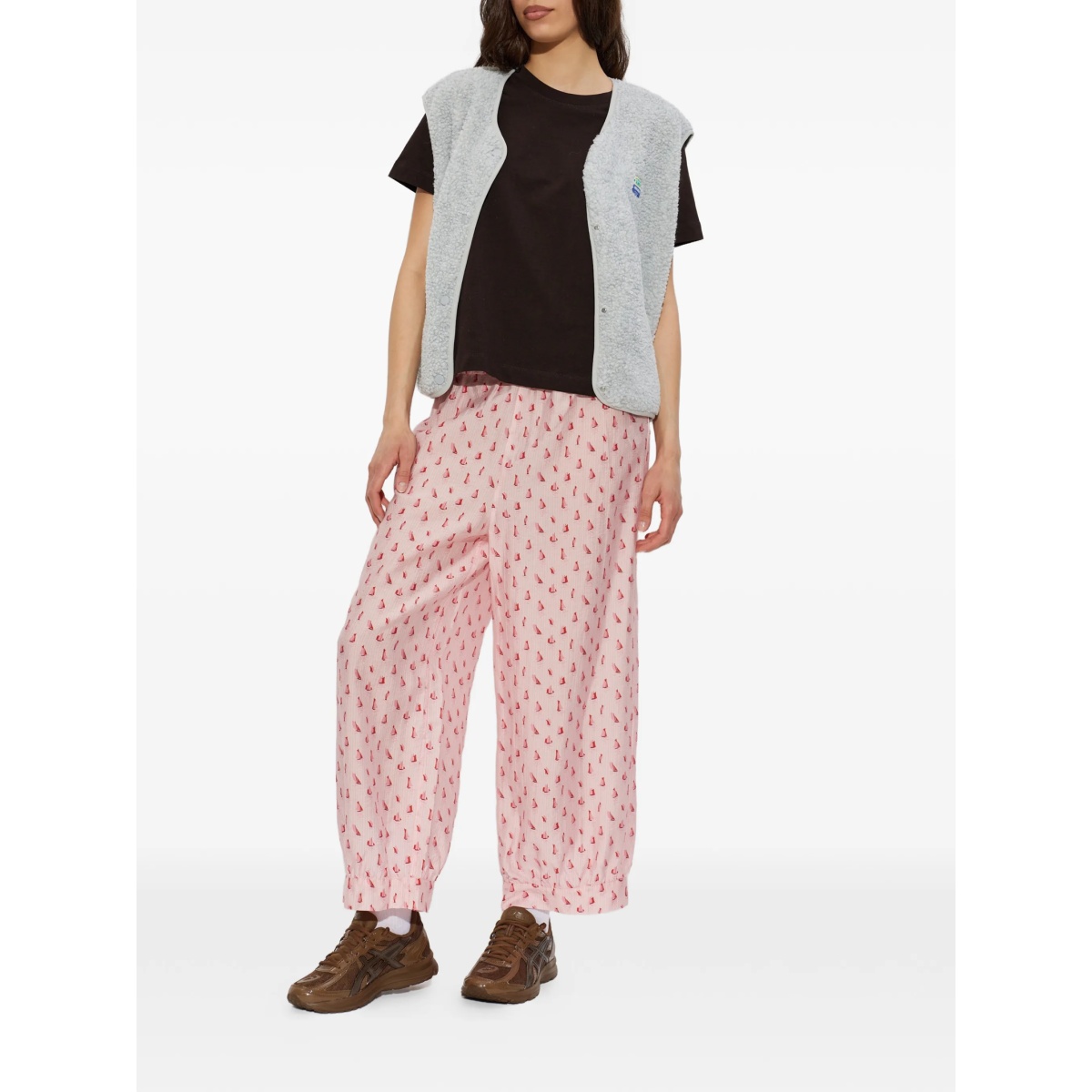 sailboat print trousers - Img 2