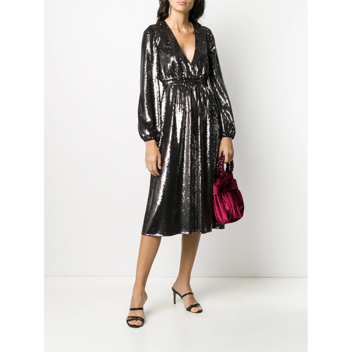 sequin detail midi dress - Img 2