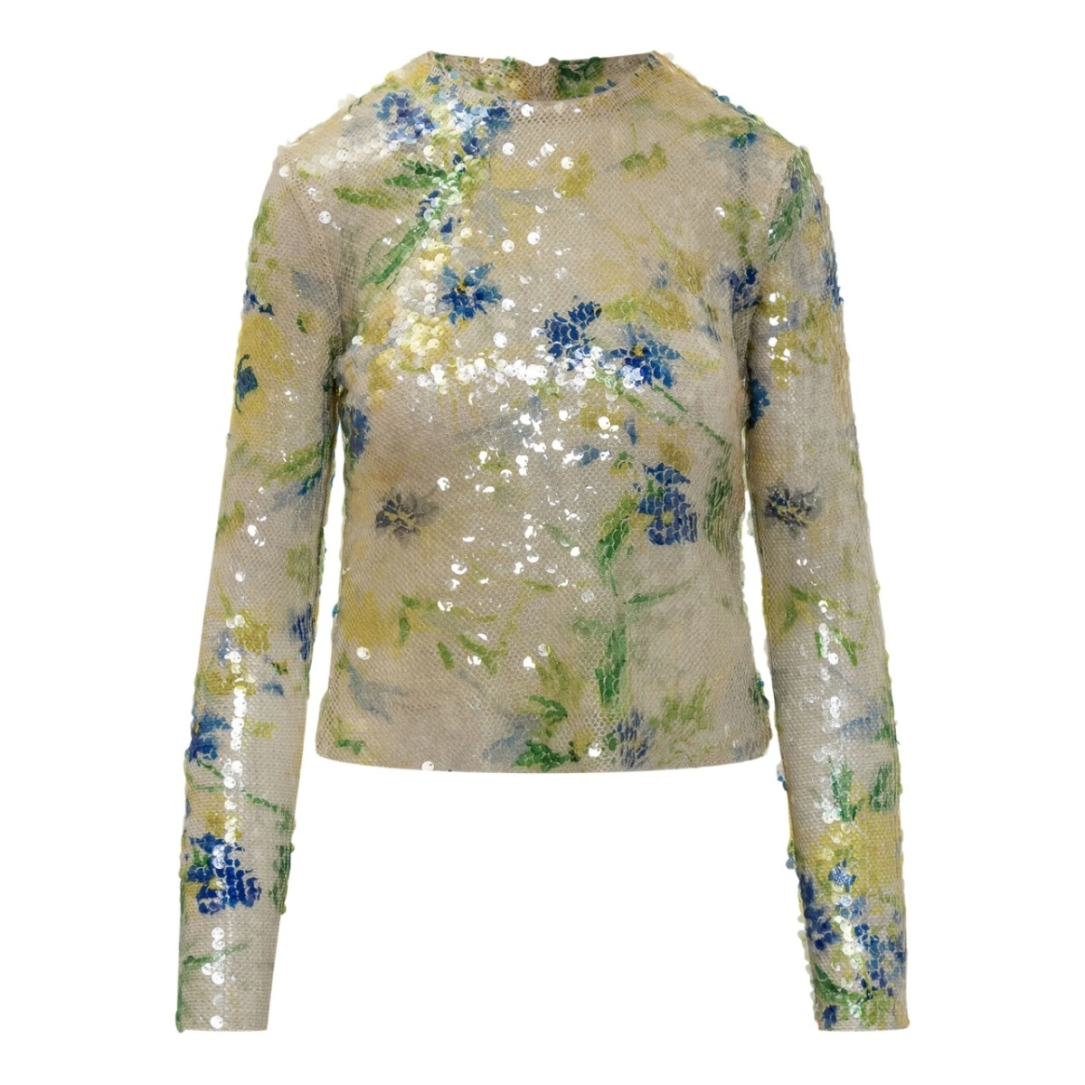 sequin-embellished blouse