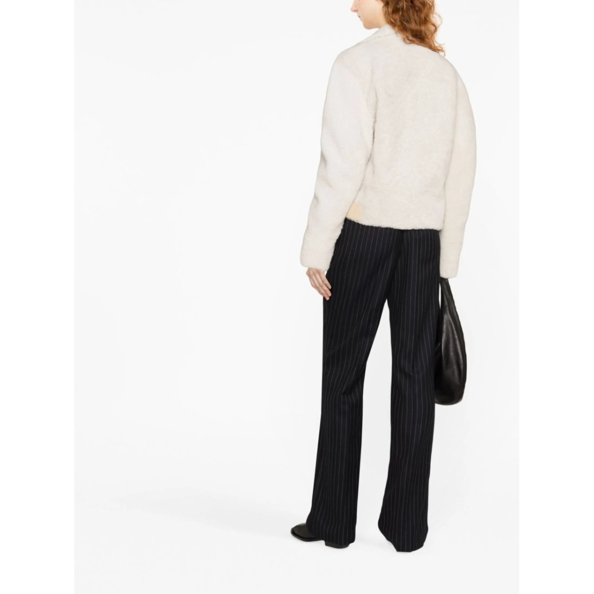shearling biker jacket - Img 3