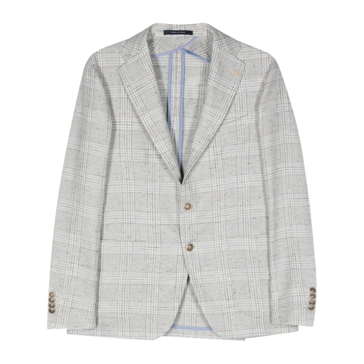 single-breasted checked blazer
