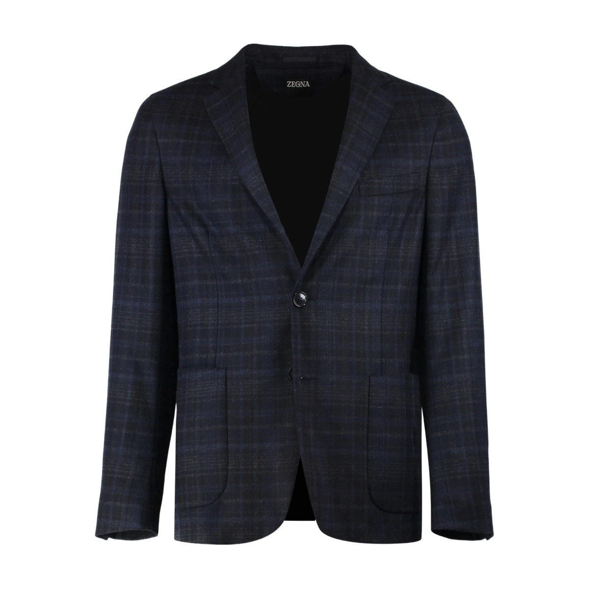 single-breasted notched-lapel blazer