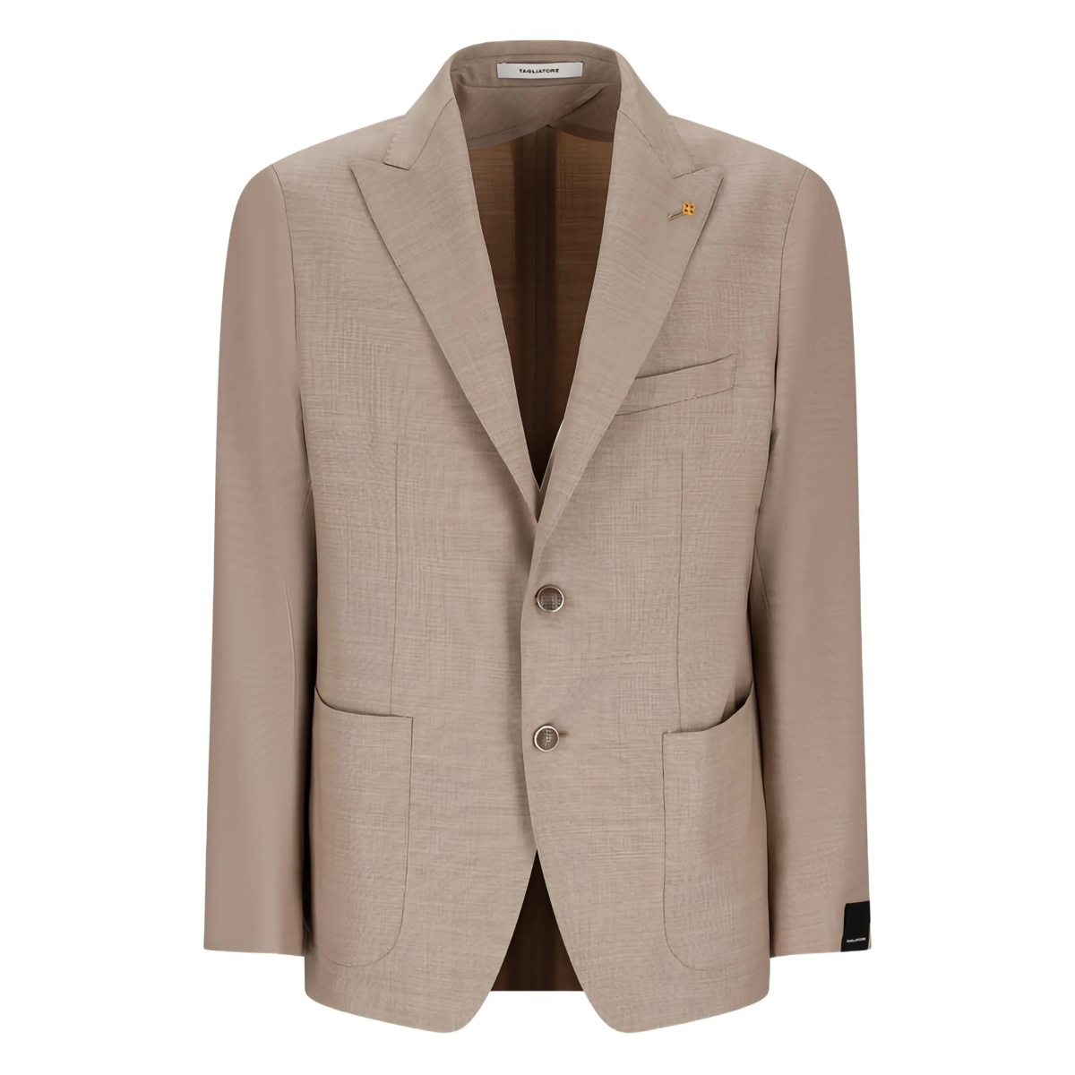 single-breasted patch-pocket jacket