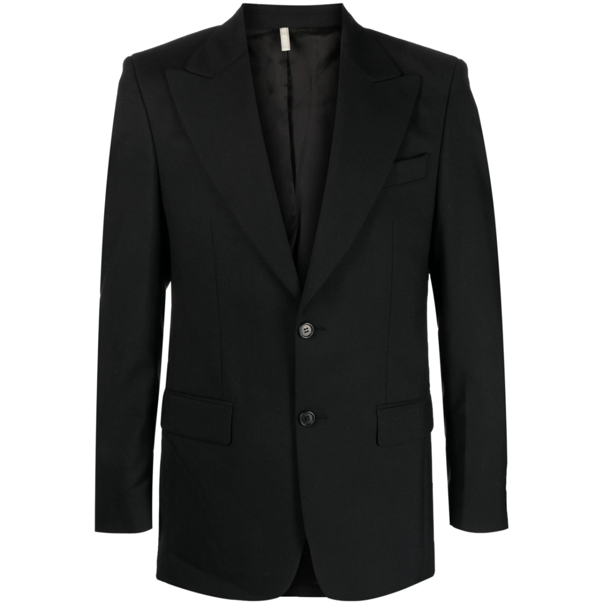 single-breasted wool blazer