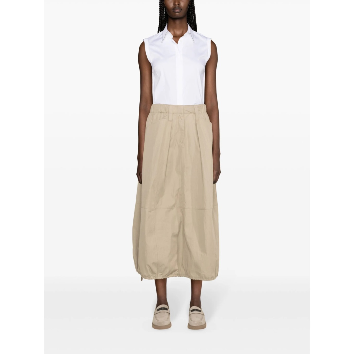 sleeveless button-up shirt - Img 2