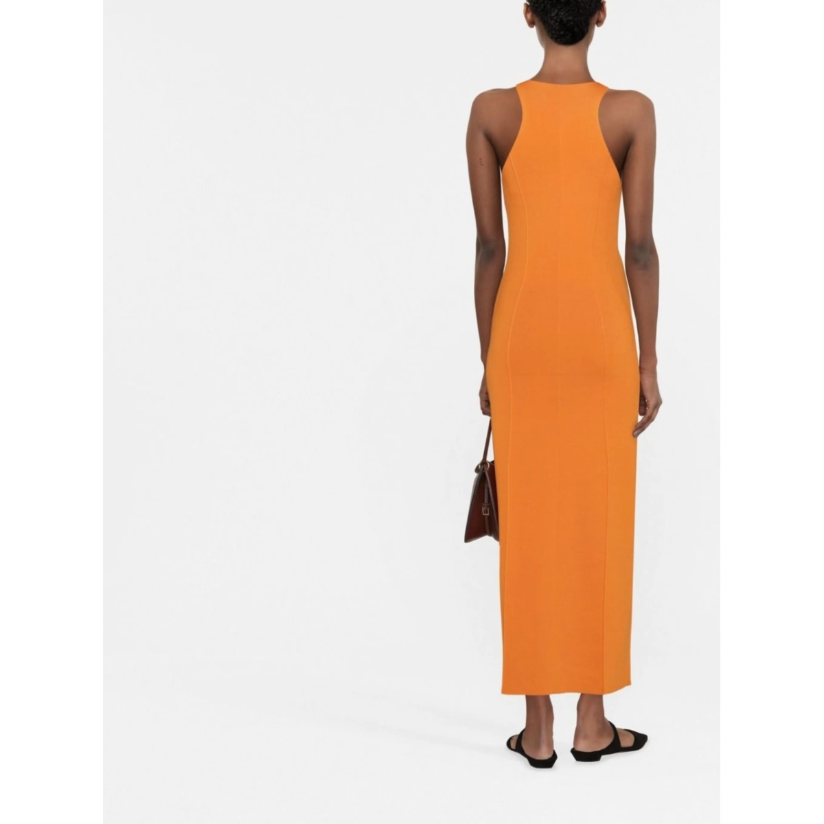 sleeveless fitted midi dress - Img 3