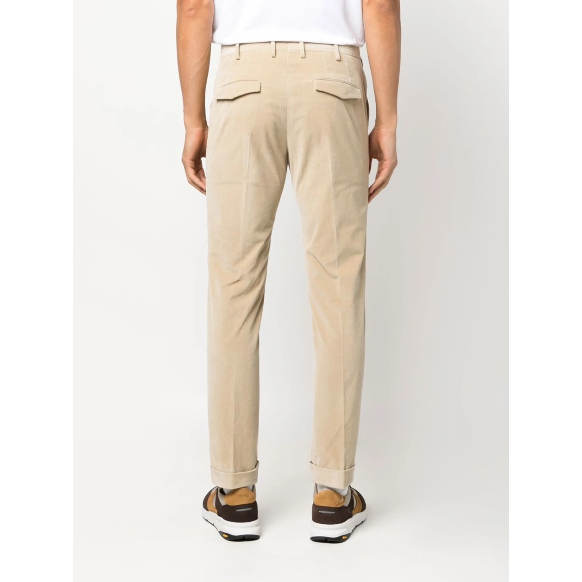 slim-cut corduroy trousers - Img 4