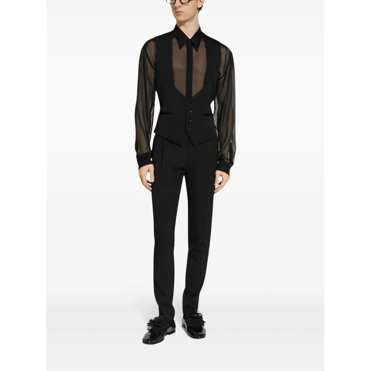 slim-fit tailored trousers - Img 2