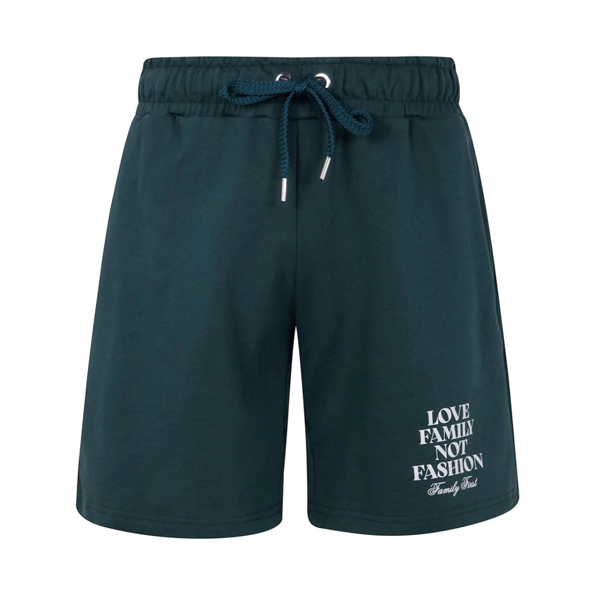 slogan-print shorts