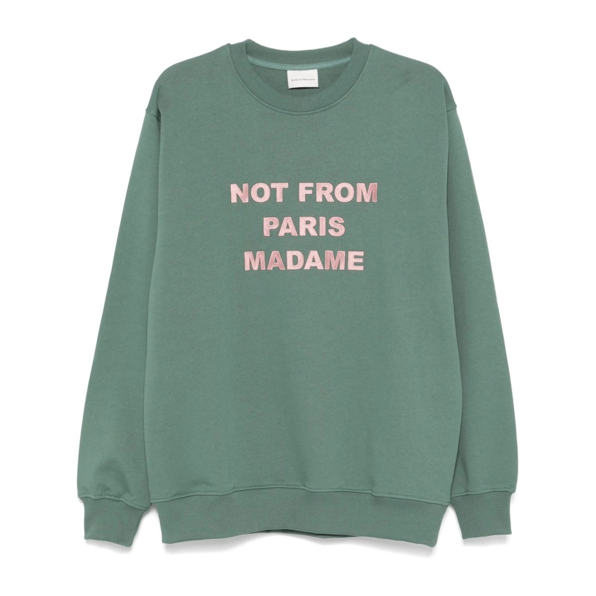 slogan-print sweatshirt