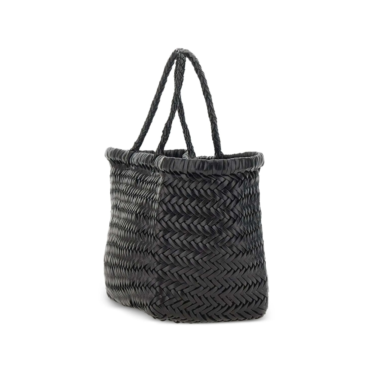 small Triple Jump woven leather tote bag - Img 4