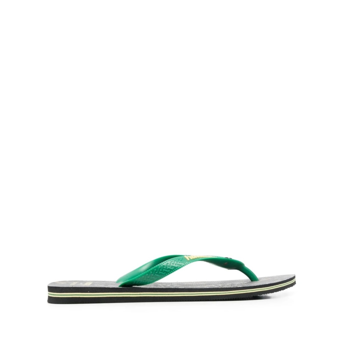 snakeskin-print flip flops