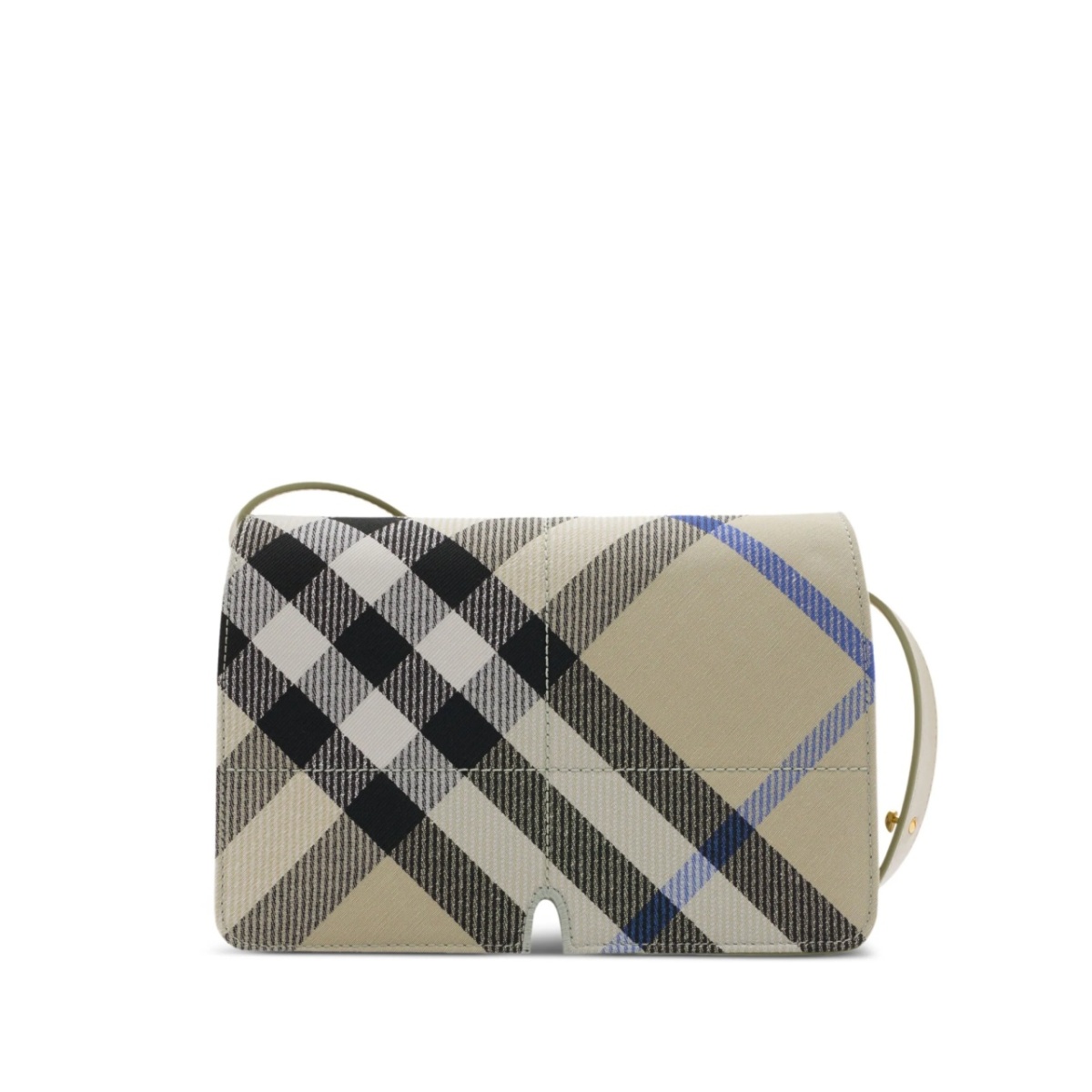 Snip checked shoulder bag