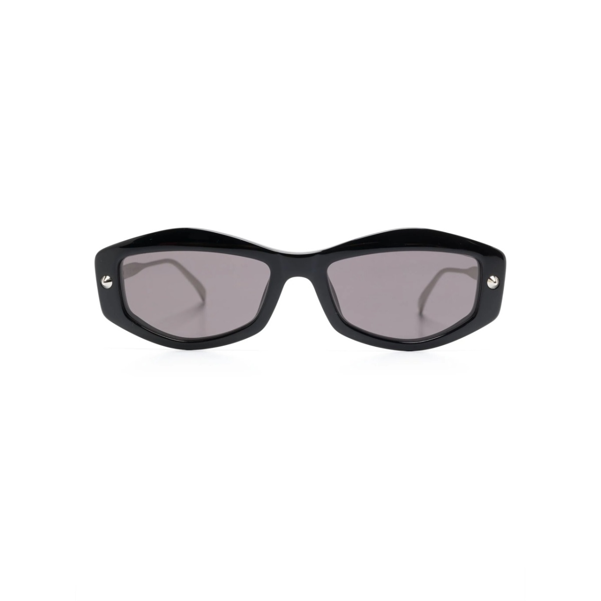 spike-studs geometrical sunglasses