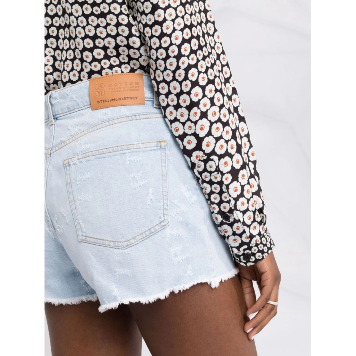 Stella Logo denim shorts - Img 3