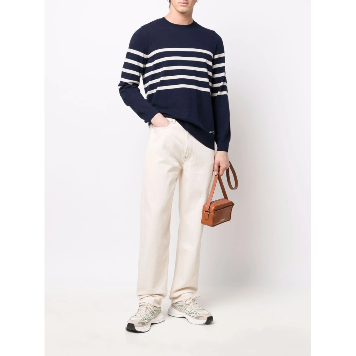 straight-leg cotton jeans - Img 2