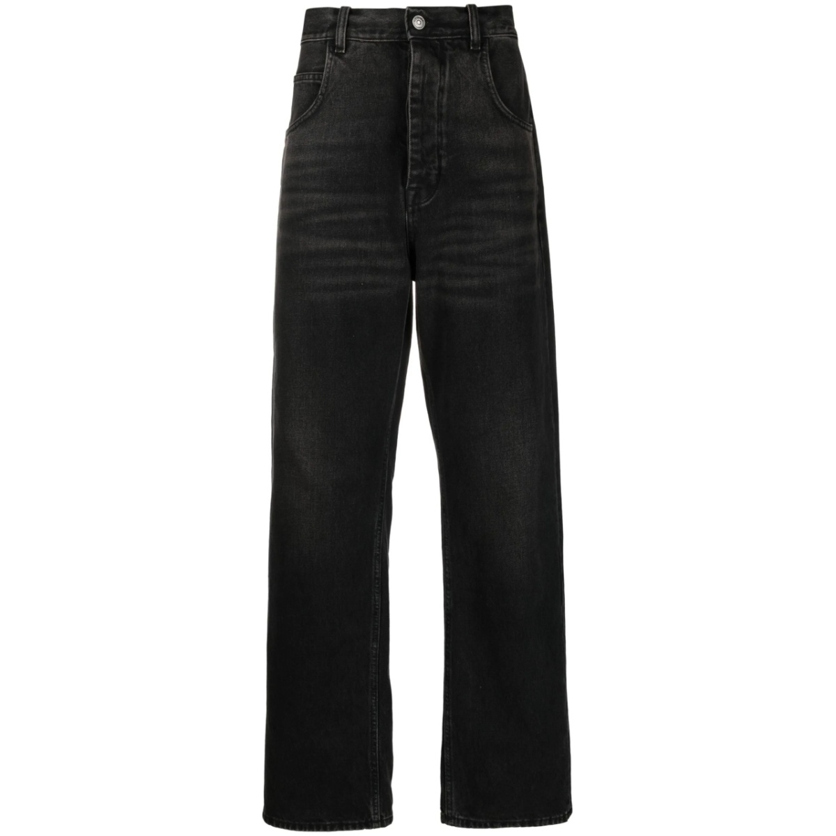 straight-leg cotton jeans